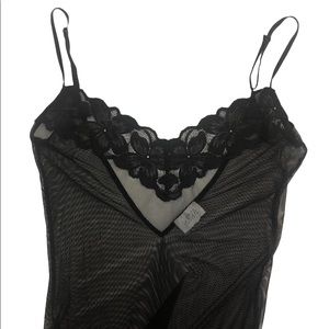 STUNNING vintage La Senza mesh and floral lace maxi dress